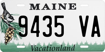 ME license plate 9435VA