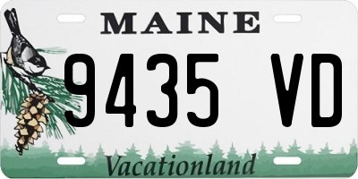 ME license plate 9435VD