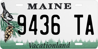 ME license plate 9436TA
