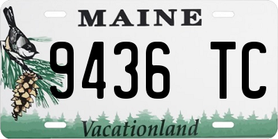 ME license plate 9436TC