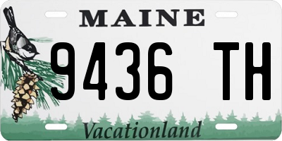 ME license plate 9436TH