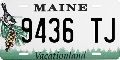 ME license plate 9436TJ