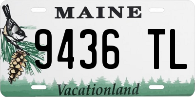 ME license plate 9436TL