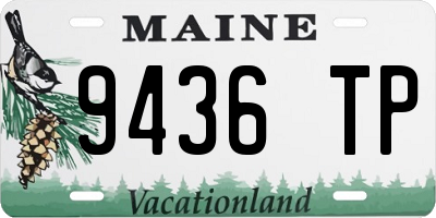 ME license plate 9436TP