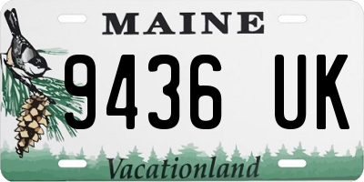 ME license plate 9436UK