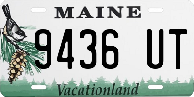 ME license plate 9436UT