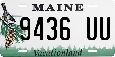 ME license plate 9436UU