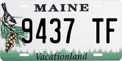 ME license plate 9437TF