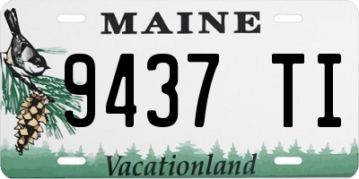 ME license plate 9437TI