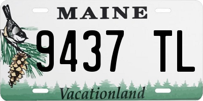 ME license plate 9437TL