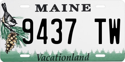ME license plate 9437TW