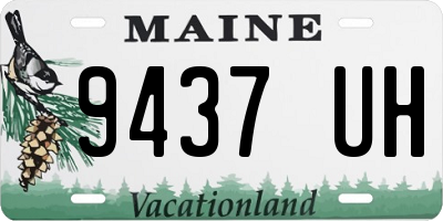 ME license plate 9437UH