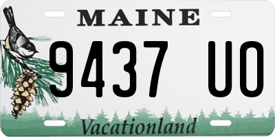 ME license plate 9437UO