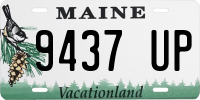 ME license plate 9437UP