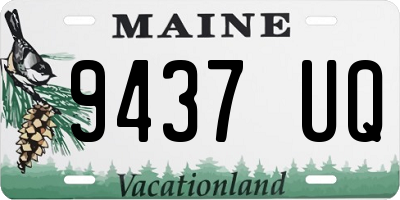 ME license plate 9437UQ