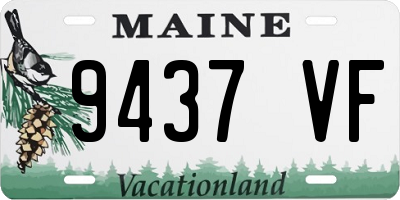 ME license plate 9437VF
