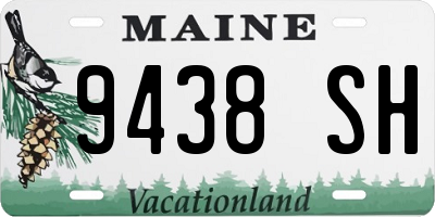 ME license plate 9438SH