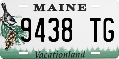 ME license plate 9438TG