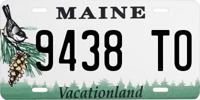ME license plate 9438TO