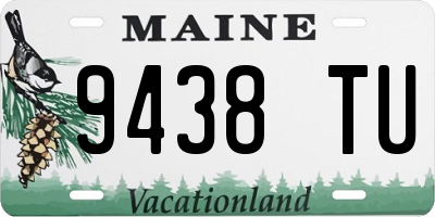ME license plate 9438TU
