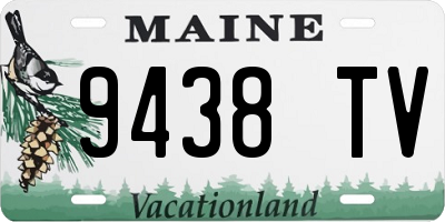 ME license plate 9438TV