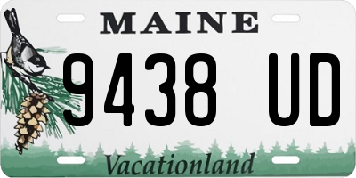 ME license plate 9438UD