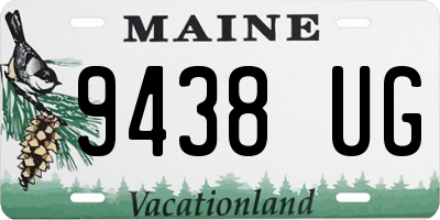 ME license plate 9438UG