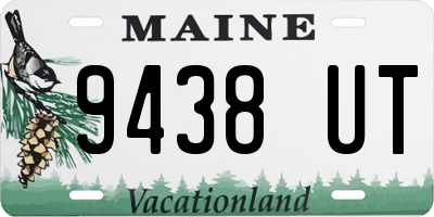 ME license plate 9438UT