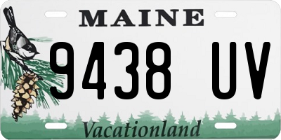 ME license plate 9438UV