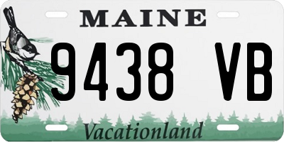 ME license plate 9438VB