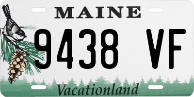 ME license plate 9438VF