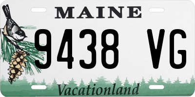 ME license plate 9438VG