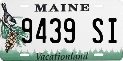 ME license plate 9439SI