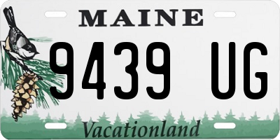 ME license plate 9439UG