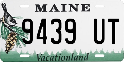 ME license plate 9439UT