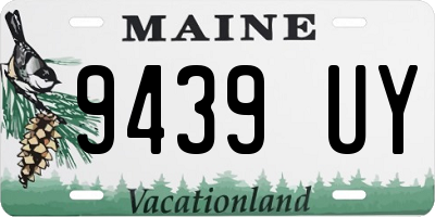 ME license plate 9439UY