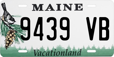 ME license plate 9439VB