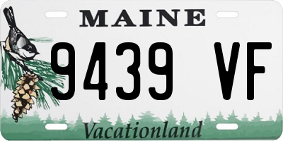 ME license plate 9439VF