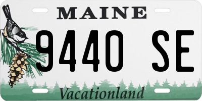 ME license plate 9440SE