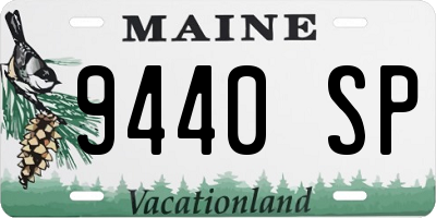ME license plate 9440SP