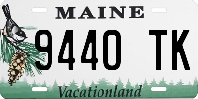 ME license plate 9440TK