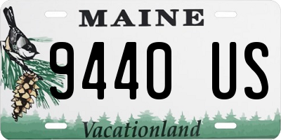 ME license plate 9440US