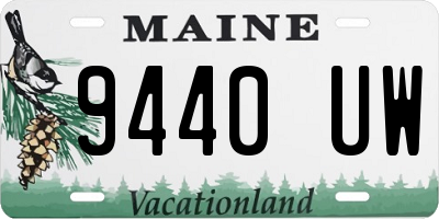 ME license plate 9440UW