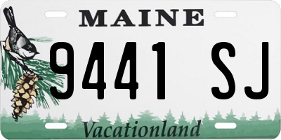 ME license plate 9441SJ