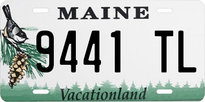 ME license plate 9441TL