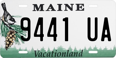 ME license plate 9441UA