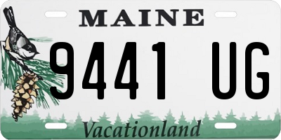 ME license plate 9441UG