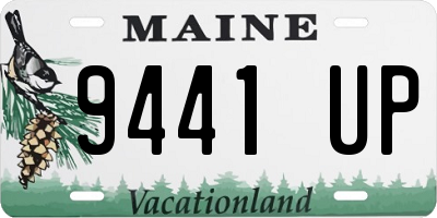 ME license plate 9441UP