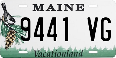 ME license plate 9441VG