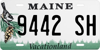 ME license plate 9442SH
